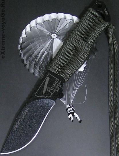 Нож выживания парашютиста-спасателя с паракордом SmokeJumper Нож выживания парашютиста-спасателя с паракордом SmokeJumper