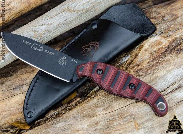 Туристический нож выживания в дикой природе Viper Scout Red Туристический нож выживания в дикой природе Viper Scout Red