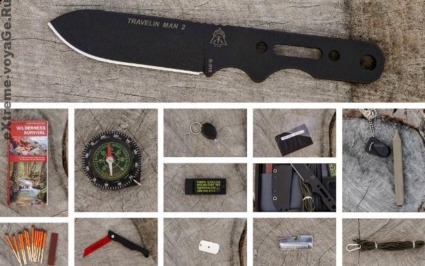 Элементы набора Trekker Pack для выживания Элементы набора Trekker Pack для выживания
