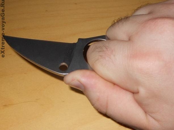 Способ хвата боевого ножа Spyderco Swick3 Способ хвата боевого ножа Spyderco Swick3