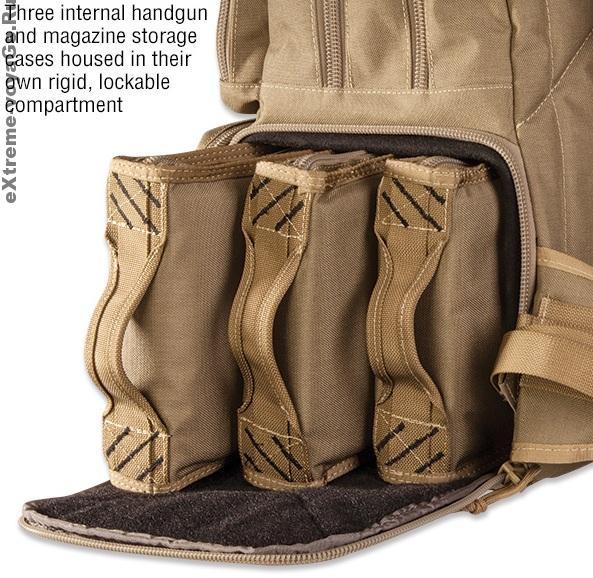 NRA Pistol Backpack: отделения для пистолетов NRA Pistol Backpack: отделения для пистолетов