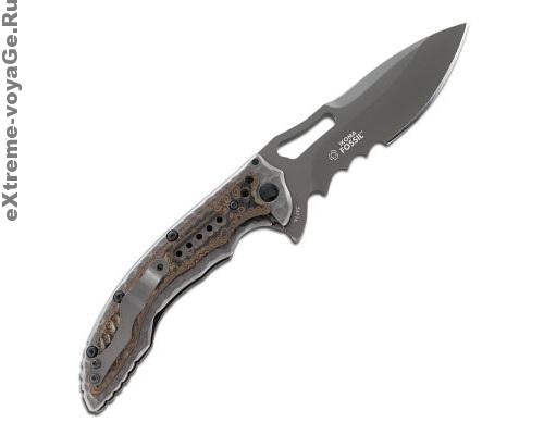 Складной карманный зубчатый нож CRKT Fossil Складной карманный зубчатый нож CRKT Fossil