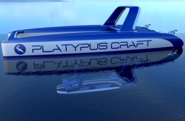 Моторный катамаран с погружаемой кабиной Platypus Craft Моторный катамаран с погружаемой кабиной Platypus Craft