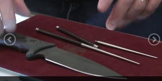 Китайские титановые палочки Spartan Blades для еды и самозащиты