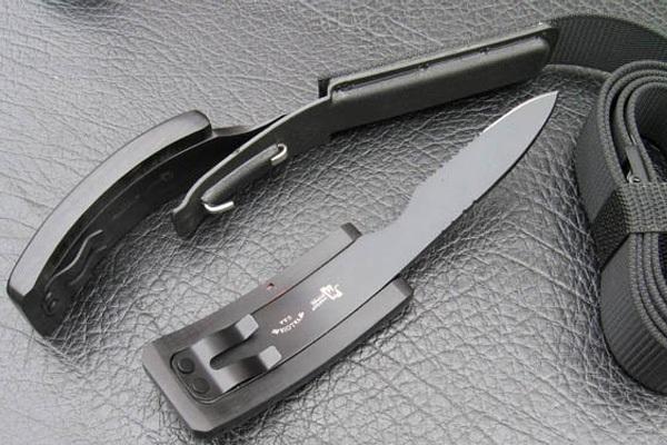 Скрытое оружие и средство самозащиты ремень-нож Grizzly