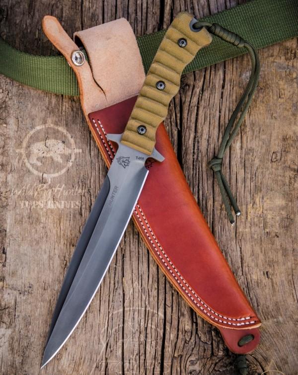Мощный нож для охоты на кабанов Wild Pig Hunter