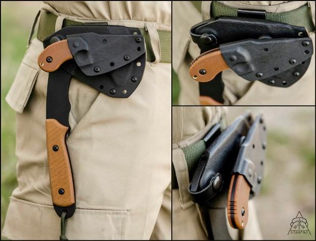 Способы ношения ножа и топора Wolf Pax 2 Combo Способы ношения ножа и топора Wolf Pax 2 Combo