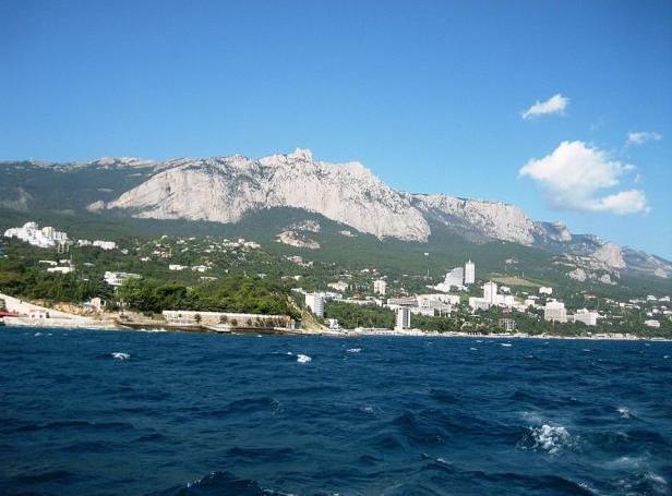 Вид Кореиза с моря Вид Кореиза с моря