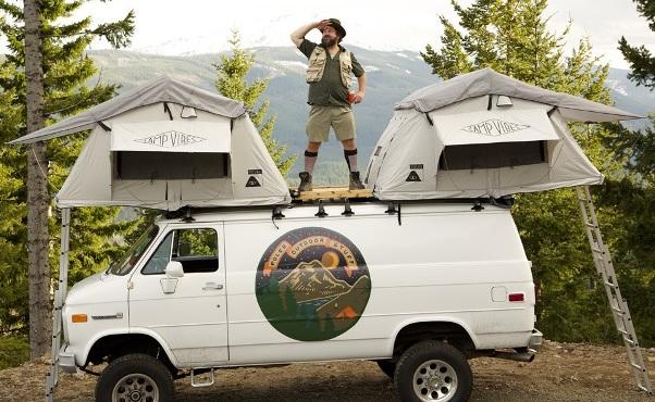 2 палатки Le Tente на крыше одного авто 2 палатки Le Tente на крыше одного авто