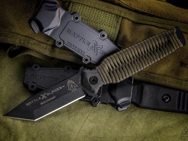 Tops Knives WolfHawk Tanto Point Paracord Handle Tops Knives WolfHawk Tanto Point Paracord Handle