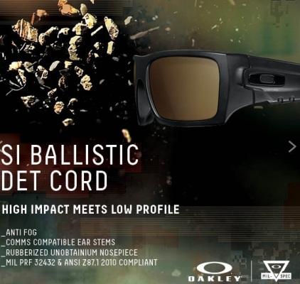 Тактические баллистические очки Oakley SI Ballistic Det Cord Тактические баллистические очки Oakley SI Ballistic Det Cord