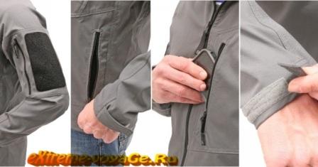 Карманы и манжеты в Softshell куртке Rig Light Jacket Карманы и манжеты в Softshell куртке Rig Light Jacket