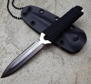 Нашейный кинжал для выживания с паракордом EDC Neck Dagger