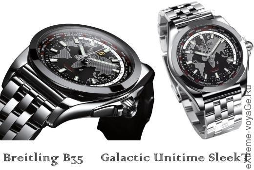 Прочные часы туриста с автоподзаводом Breitling B35 Прочные часы туриста с автоподзаводом Breitling B35