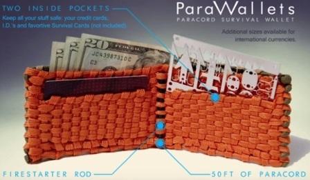 Паракордовый бумажник ParaWallet с огнивом Паракордовый бумажник ParaWallet с огнивом
