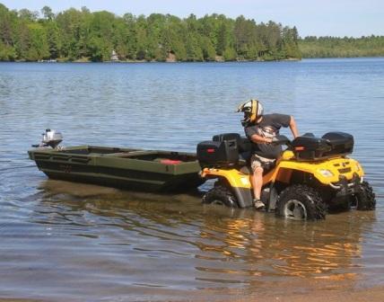 Складной автоприцеп - амфибия Tetra-POD в виде лодки Складной автоприцеп - амфибия Tetra-POD в виде лодки