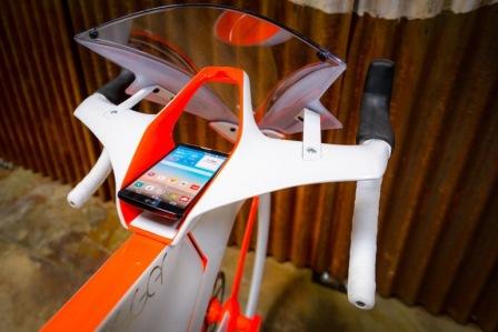 Использование смартфона в велобайке fUCI Использование смартфона в велобайке fUCI