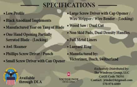 Combat Utility Knife Victorinox Demo Combat Utility Knife Victorinox Demo