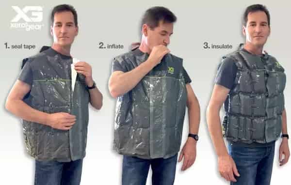 Надувание аварийно-спасательного жилета XeroGear Надувание аварийно-спасательного жилета XeroGear