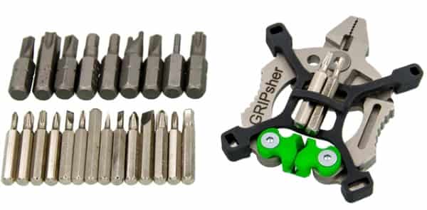 Универсальный мультитул-брелок с подсветкой GRIPsher Универсальный мультитул-брелок с подсветкой GRIPsher