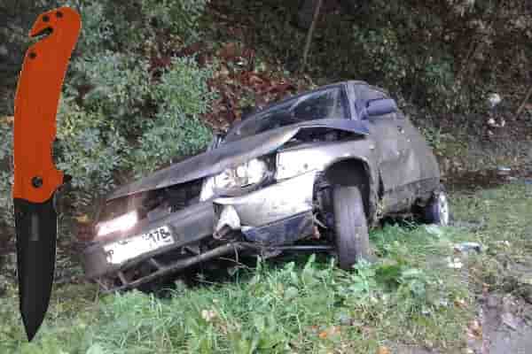 Складной аварийно-спасательный нож для ЧС Barricade Складной аварийно-спасательный нож для ЧС Barricade