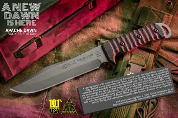 Мощный походно-тактический нож TOPS Apache Dawn Redux Мощный походно-тактический нож TOPS Apache Dawn Redux