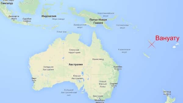 Штормовое предупреждение: тропический циклон Кук на Вануату